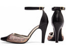 Scarpin - Salto fino alto 9 cm/Tela de Onça/Feminino