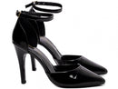 Scarpin luxo - Verniz - Modelo Saia e Blusa - Salto alto, fino 10 cm/Feminino