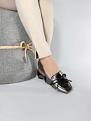 Mocassim confort metalizado - Detalhe em laço/Feminino