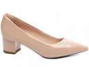 Scarpin luxo - Verniz - Salto baixo, quadrado 5,0 cm/Feminino