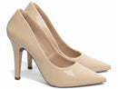 Scarpin tamanho grande - Verniz/Metalizado - Salto fino, alto 11 cm/Feminino