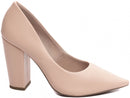 Scarpin luxo - Salto alto, bloco, grosso 8 cm/Feminino