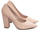 Scarpin luxo - Salto alto, bloco, grosso 8 cm/Feminino