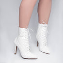 Bota Cano médio - Matelassê - Salto fino, alto 10 cm/Feminino