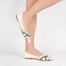 Sapatilha bico fino - design trançado/ Feminino