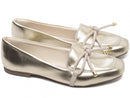 Mocassim confort metalizado - Detalhe em laço/Feminino