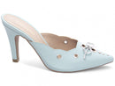 Mule scarpin design nuvem- Salto fino 9cm/ Feminino