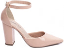 Scarpin luxo - Verniz - Salto alto, bloco, grosso 9 cm/ Feminino