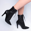 Bota Cano médio - Matelassê - Salto fino, alto 10 cm/Feminino