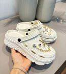 Kit 12 pares - Croc E.V.A plataforma luxo  - Pingente/Feminino