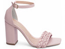 Sandália mini tranças - Salto médio, bloco, quadrado 8,5 cm/Feminino