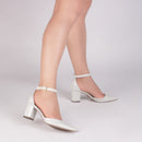 Scarpin luxo - Verniz - Salto médio - quadrado 6,5 cm/Feminino