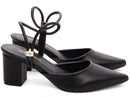 Scarpin luxo - Salto baixo, bloco, quadrado 6,0 cm/Feminino