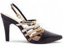 Scarpin luxo - Fivelas - Salto alto, fino 9 cm/Feminino
