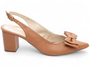 Scarpin luxo - Detalhe em Laço  - Salto médio, quadrado, bloco 6,5 cm/Feminino