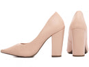 Scarpin luxo - Salto alto, bloco, grosso 8 cm/Feminino
