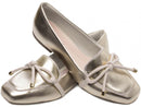 Mocassim confort metalizado - Detalhe em laço/Feminino