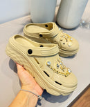 Kit 12 pares - Croc E.V.A plataforma luxo  - Pingente/Feminino