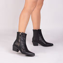 Bota cano curto - Country - Salto baixo, bloco 6 cm/ Feminino