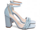 Sandália mini tranças - Salto médio, bloco, quadrado 8,5 cm/Feminino