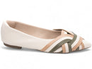 Sapatilha bico fino - design trançado/ Feminino