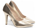 Scarpin tamanho grande - Verniz/Metalizado - Salto fino, alto 11 cm/Feminino