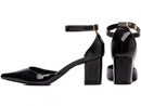 Scarpin luxo - Verniz - Salto médio - quadrado 6,5 cm/Feminino