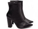 Bota cano médio - Salto alto, bloco, grosso 9 cm/Feminino