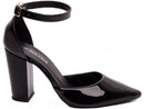 Scarpin luxo - Verniz - Salto alto, bloco, grosso 9 cm/ Feminino