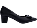 Scarpin tamanho grande - Laço - Salto bloco, baixo 5,5 cm/Feminino