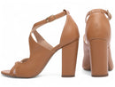 Sandália luxo - Salto médio, bloco grosso 8,5 cm/Feminino