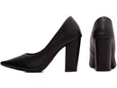 Scarpin luxo - Salto alto, bloco, grosso 8 cm/Feminino