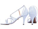 Sandália tamanho grande - Tiras - Salto fino, alto 9,5 cm/Feminino