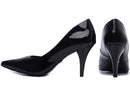 Scarpin tamanho grande - Verniz - Salto fino, médio 8,5 cm/ Feminino