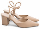 Scarpin luxo - Salto baixo, bloco, quadrado 6,0 cm/Feminino