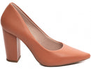Scarpin luxo - Salto alto, bloco, grosso 8 cm/Feminino