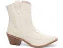 Bota cano curto - Texana Country - Bordado - Salto baixo, bloco 6 cm/Feminino
