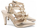 Scarpin luxo - Laço - Salto alto, fino 9 cm/Feminino.