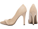 Scarpin design com nó - Salto fino 10cm/ Feminino