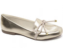 Mocassim confort metalizado - Detalhe em laço/Feminino