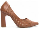 Scarpin luxo - design furadinho - Salto alto, bloco 9 cm/Feminino