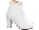 Bota cano curto - Salto bloco 8.5cm - Napa/Feminino