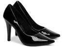 Scarpin tamanho grande - Verniz/Metalizado - Salto fino, alto 11 cm/Feminino