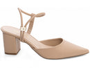 Scarpin luxo - Salto baixo, bloco, quadrado 6,0 cm/Feminino