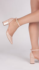 Scarpin luxo - Verniz - Salto médio - quadrado 6,5 cm/Feminino